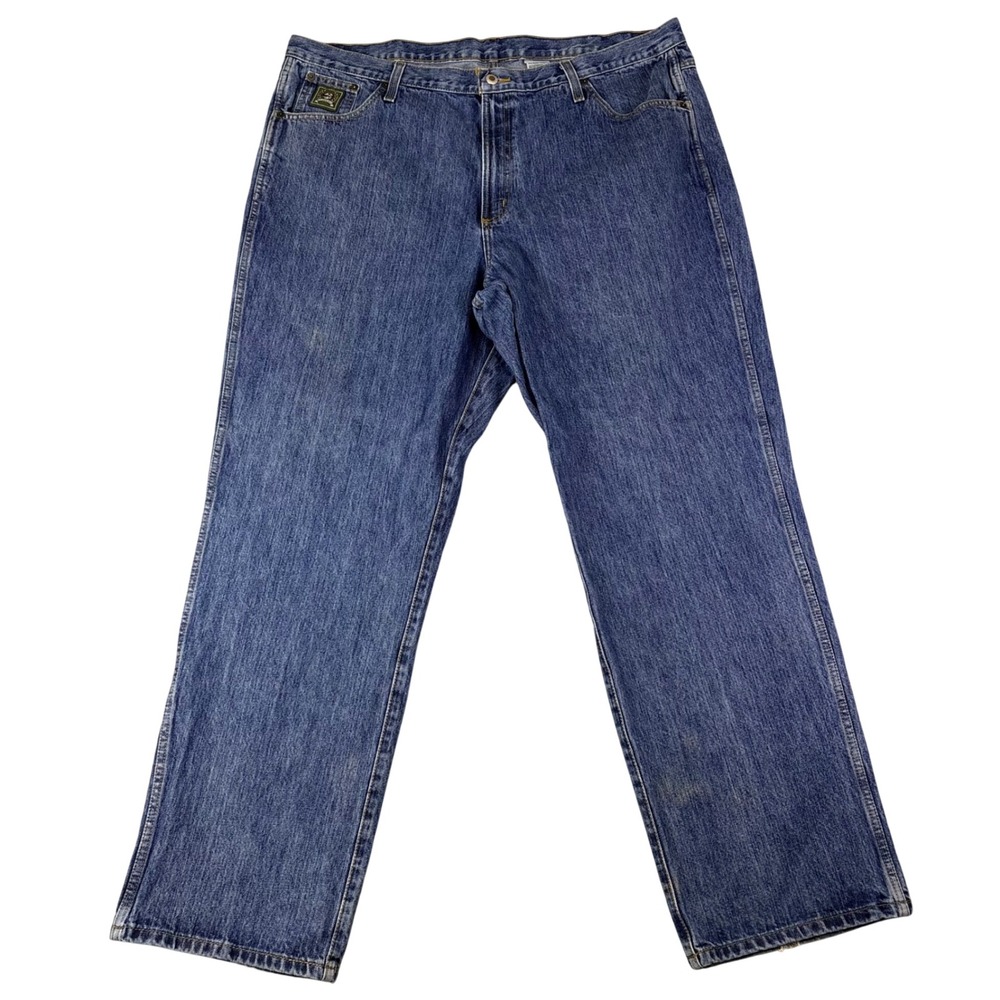 Cinch Mens 44x34 Blue Jeans Green Label Relaxed Straight Leg Western Cowboy Work
